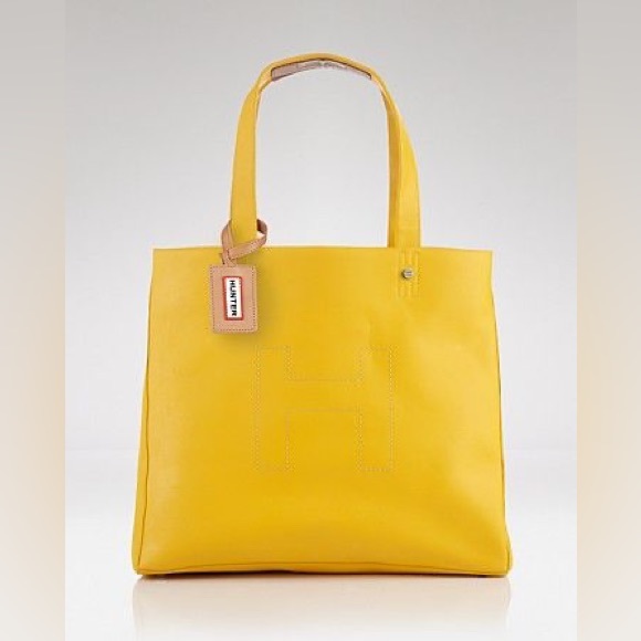 Hunter Handbags - Hunter Yellow Rubber Tote